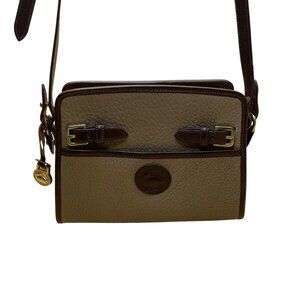 Dooney & Bourke Women’s Brown & Gray Leather Adjustable Strap Crossbody Bag